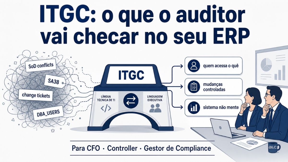 ITGC explicado para CFO e gestores: o que o auditor vai checar