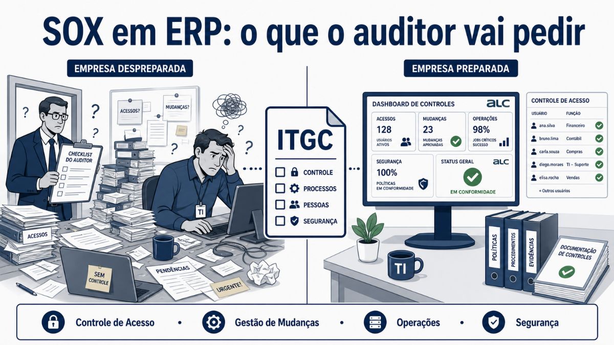 Auditoria SOX em sistemas ERP: controles ITGC